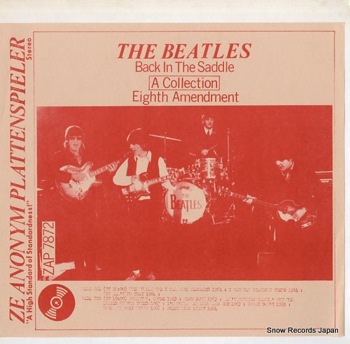 BEATLES, THE back in the saddle - the eighth amendment ZAP7872