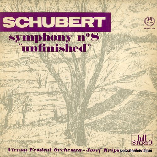 KRIPS, JOSEF schbert; symphony no.8 unfinished SM-208