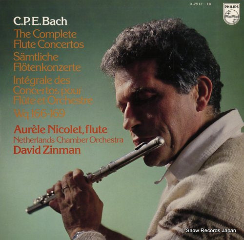 NICOLET, AURELE c.p.e.bach; the complete flute concertos X-7917-18