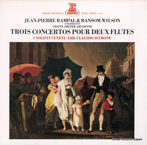 RAMPAL, JEAN-PIERRE, AND RANSOM WILSON trois concertos pour deux flutes ERX2201