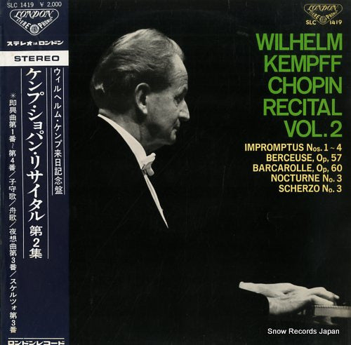 KEMPFF, WILHELM chopin recital vol.2 SLC1419