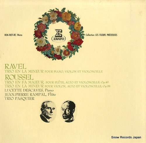 TRIO PASQUIER ravel; trio en la mineur pour piano, violon et violoncelle REM-1027-RE