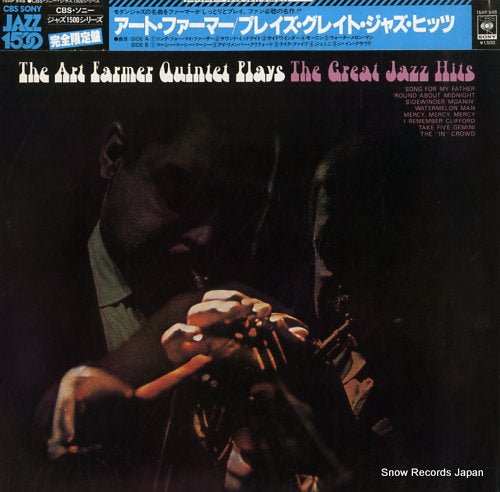 FARMER, ART the art farmer quintet plays the great jazz hits 15AP548