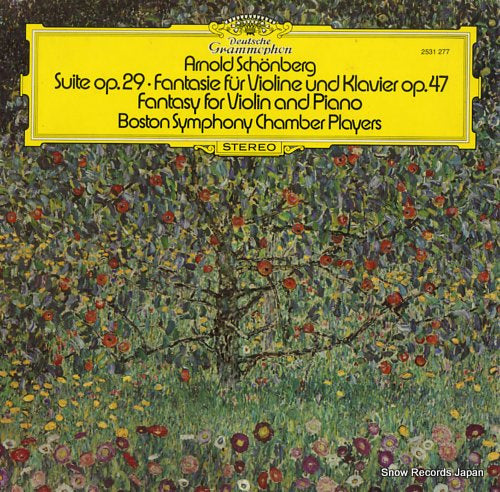 BOSTON SYMPHONY CHAMBER PLAYERS schonberg; suite op.29, fantasy for violin and piano 2531277