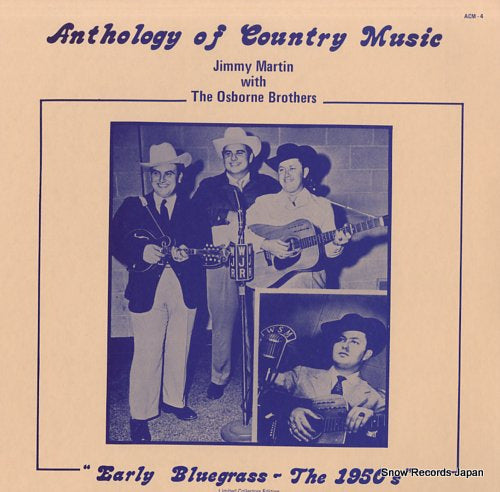 MARTIN, JIMMY early bluegrass the 1950's ACM-4