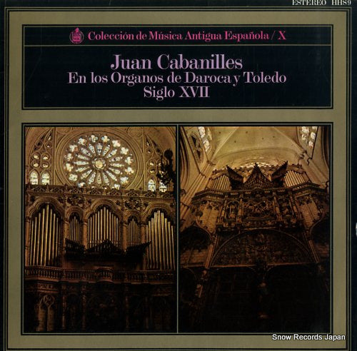 ORTIZ, PAULINO cabanilles; en los organos de daroca y toledo HHS9