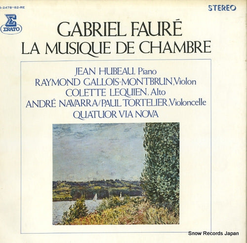 HUBEAU, JEAN faure; la musique de chambre OS-2478-82-RE