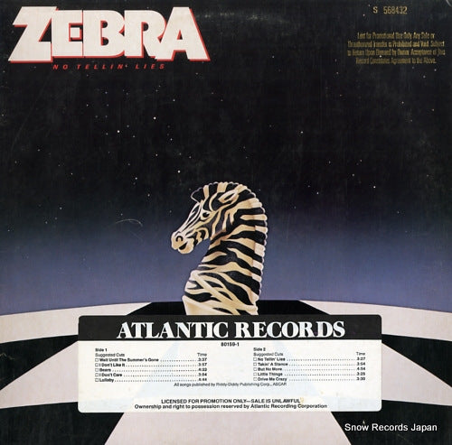 ZEBRA no tellin' lies 780159-1