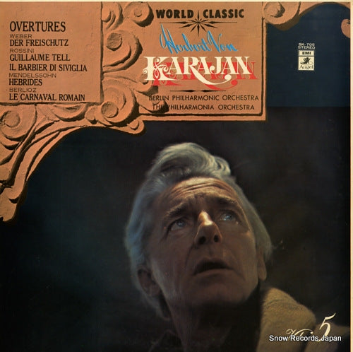 KARAJAN, HERBERT VON overtures; weber / rossini / mendelssohn / berlioz SK-705