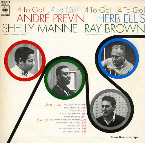 PREVIN, ANDRE, AND SHELLY MANNE 4 to go ! SOPZ-20