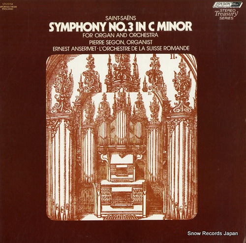 ANSERMET, ERNEST saint-saens; symphony no.3 in c minor STS15154