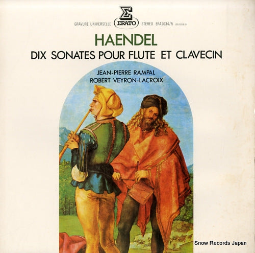 RAMPAL, JEAN-PIERRE haendel; dix sonates pour flute et clavecin ERA-2034-5