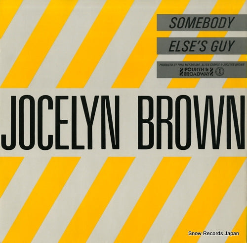 BROWN, JOCELYN somebody else's guy 12BRW5
