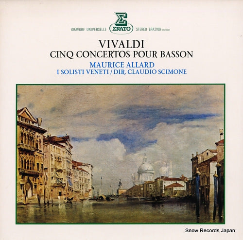 ALLARD, MAURICE vivaldi; cinq concertos pour basson ERA-2109