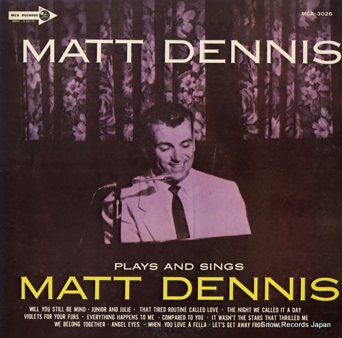 DENNIS, MATT plays and sings MCA-3026
