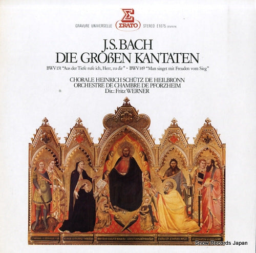 WERNER, FRITZ bach; die groben kantaten E-1075