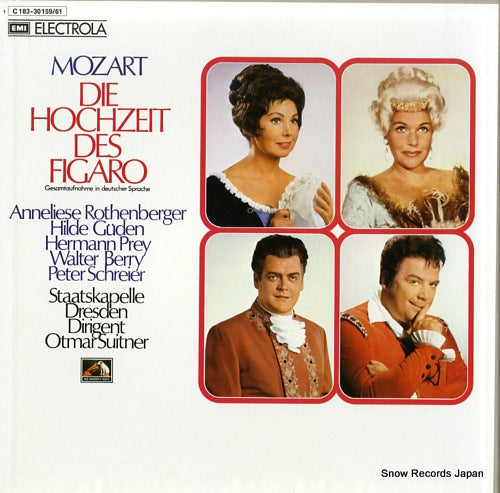 SUITNER, OTMAR mozart; die hochzeit des figaro 1C183-30159/61