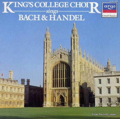 CHOIR OF KING'S COLLEGE, CAMBRIDGE, THE king's college choir sings bach & handel 411640-1ZW
