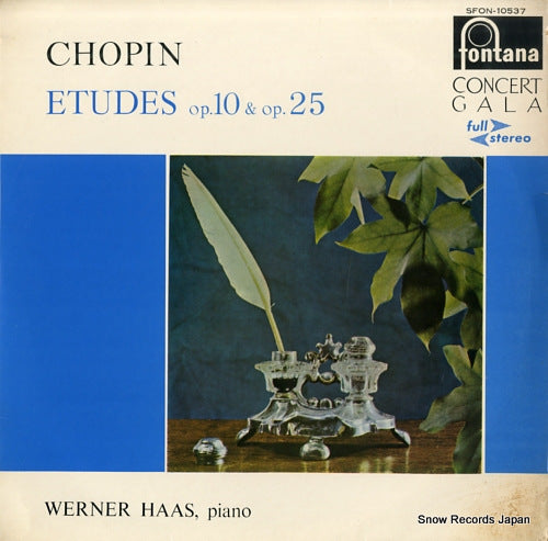 HAAS, WERNER chopin; etude op.10 & 25 SFON-10537