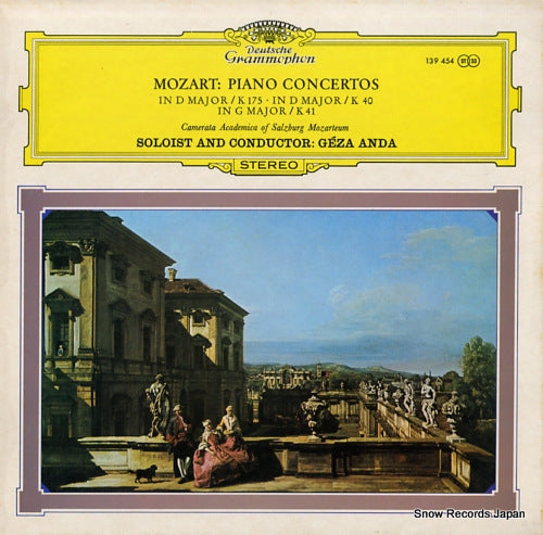 ANDA, GEZA mozart; piano concertos in d major /k175 139454