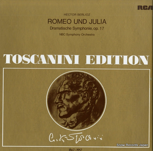 TOSCANINI, ARTURO berlioz; romeo and juliet dramatische symphonie op.17 AT206
