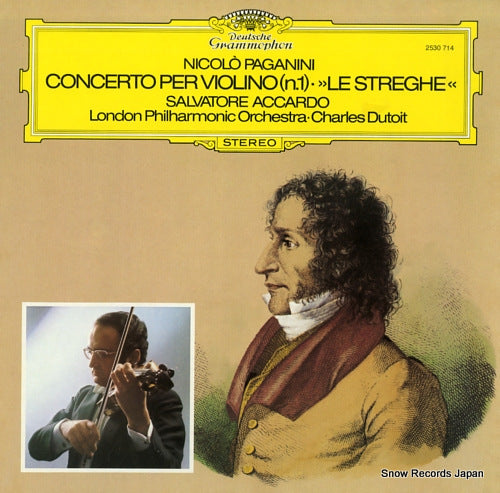 ACCARDO, SALVATORE paganini; concerto per violino no.1 "le streghe" 2530714
