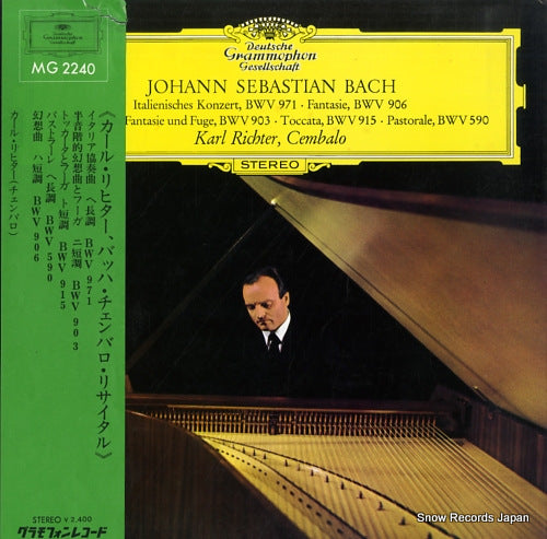 RICHTER, KARL bach; werke fur cembalo MG2240