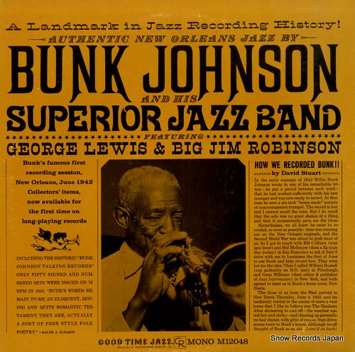 JOHNSON, BUNK bunk johnson & his superior jazz band M12048