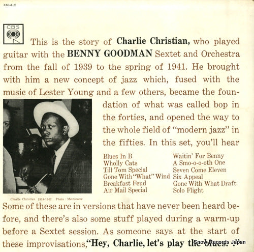 CHRISTIAN, CHARLIE charlie christian with the benny goodman sextet and orchestra XM-4-C