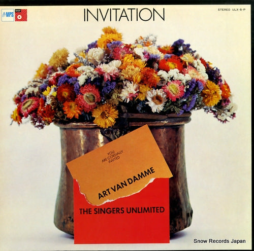 VAN DAMME, ART, AND THE SINGERS UNLIMITED invitation ULX-5-P