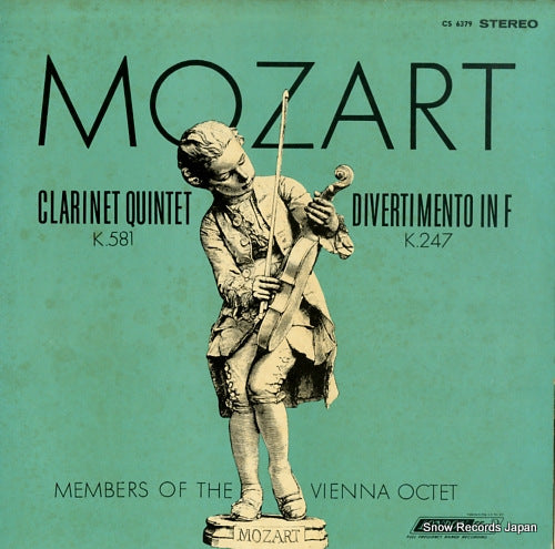 MEMBERS OF THE VIENNA OCTET mozart; clarinet quintet / divertimento in f CS6379