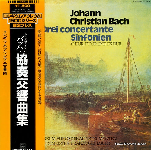 COLLEGIUM AUREUM bach; drei concertante sinfonien c-dur, f-dur und es-dur ULS-3325-H