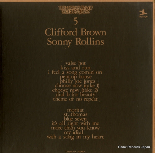 BROWN, CLIFFORD / SONNY ROLLINS the treasury of modern jazz vol.5 LPCJ-1005