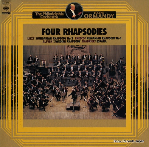 ORMANDY, EUGENE four rhapsodies 13AC278