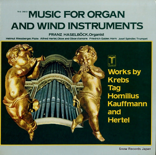 HASELBOCK, FRANZ music for organ and wind instruments TV-S34612