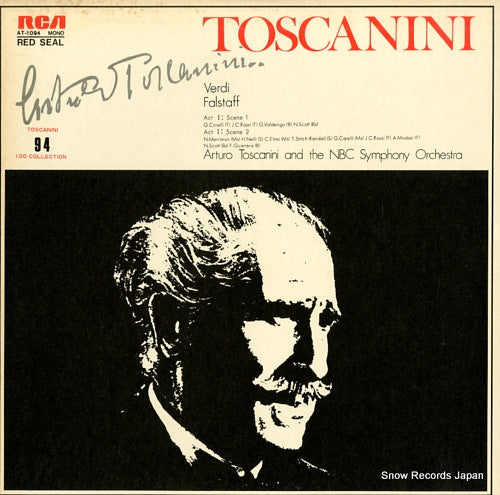TOSCANINI, ARTURO verdi; "falstaff" act i, scene 1 & 2 AT-1094