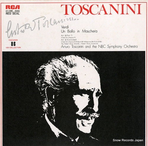 TOSCANINI, ARTURO verdi; "un ballo in maschera" act ii AT-1086