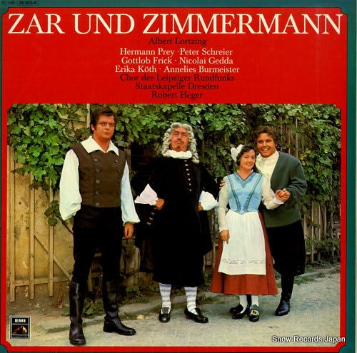 HEGER, ROBERT lortzing; zar und zimmermann 1C149-29302/4