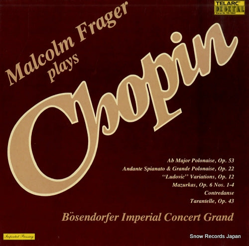 FRAGER, MALCOLM plays chopin DG-10040