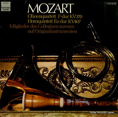 MITGLIEDER DES COLLEGIUM AUREUM AUF ORIGINALINSTRUMENTEN mozart; oboenquartett f - dur kv 370 1C065-99695