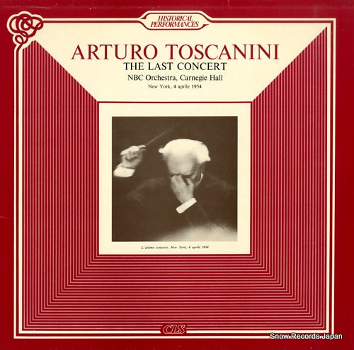 TOSCANINI, ARTURO the last concert RPCL2033