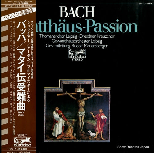 MAUERSBERGER, RUDOLF bach; matthaus-passion OP-7137-40-K