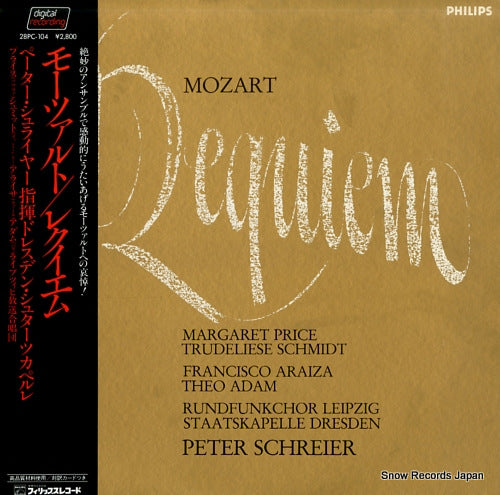 SCHREIER, PETER mozart; requiem, k.626 28PC-104