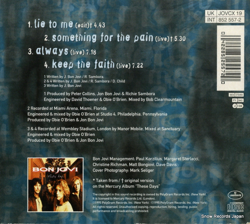 JOVCX19 / 852557-2 back cover