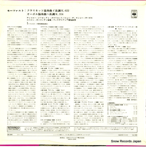 OS-285 back cover