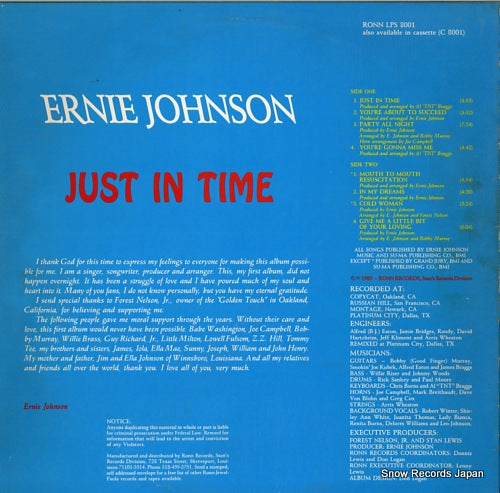 RONN-8001 back cover