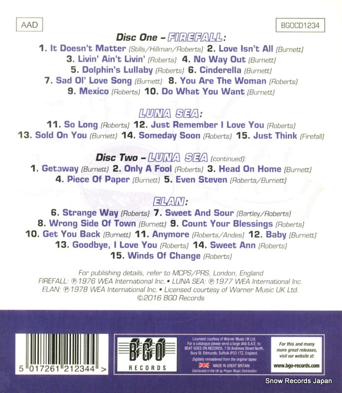 BGOCD1234 back cover