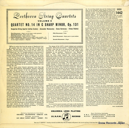 33CX1442 back cover