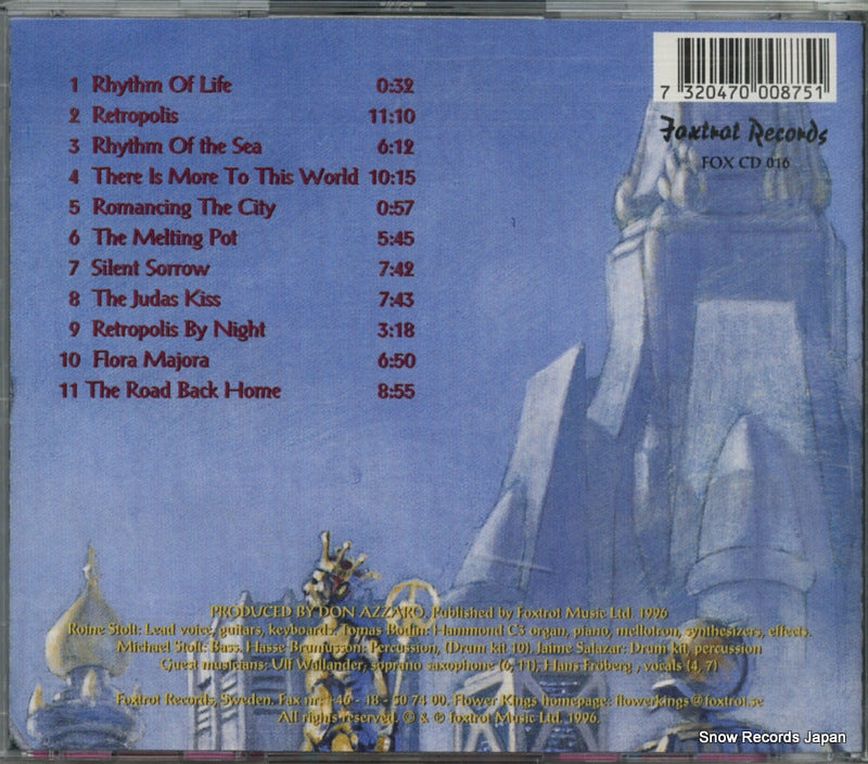 FOXCD016 back cover