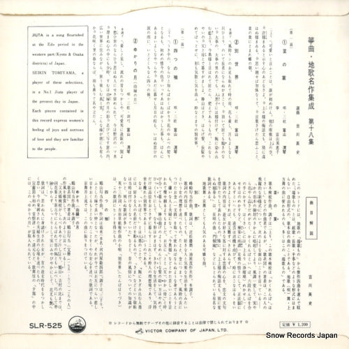 SLR-525 back cover